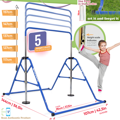 Steel Gymnastics bar (Blue)