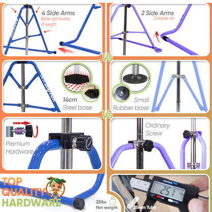 Steel Gymnastics bar (Blue)