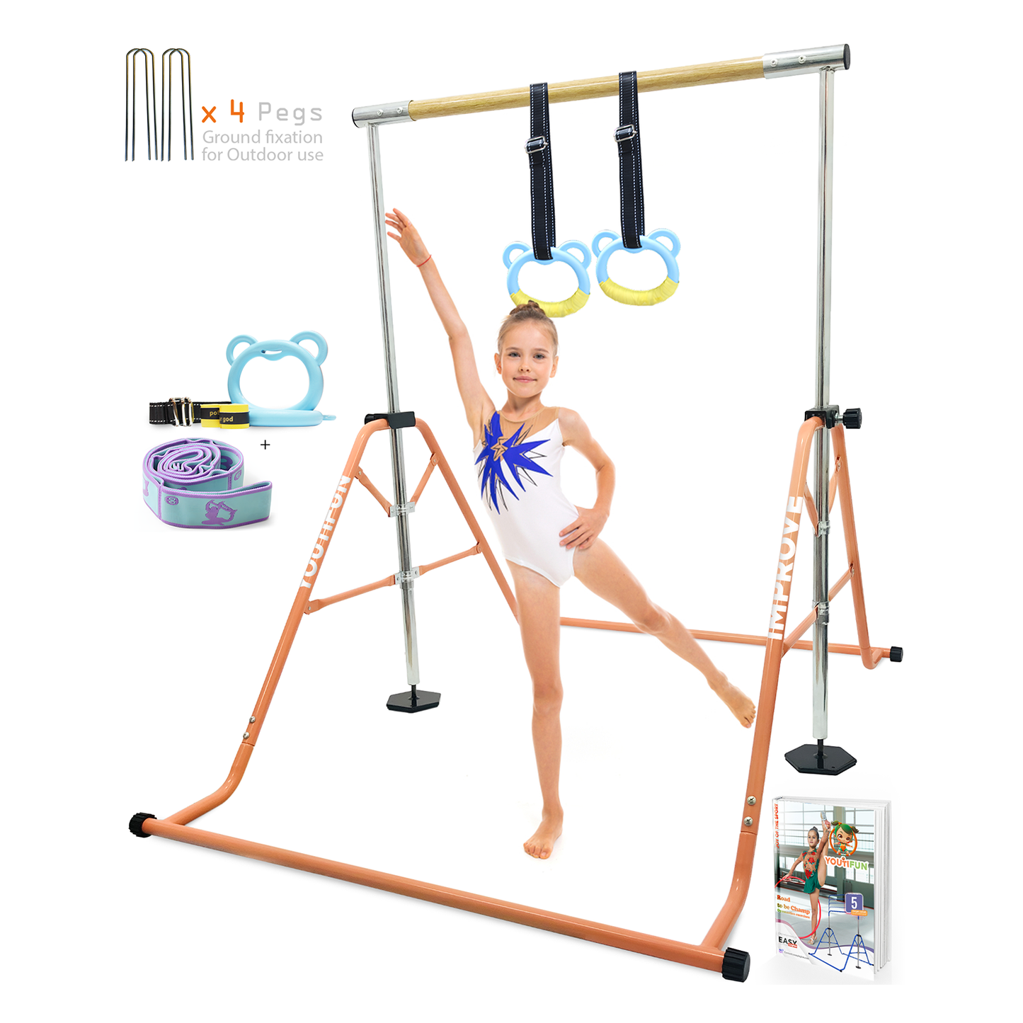 Fiberglass Gymnastics bar (Salmon)