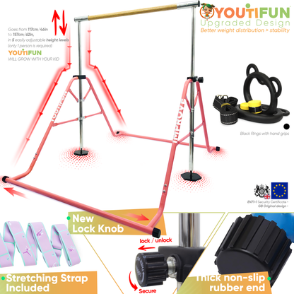 Fiberglass Gymnastics bar (Pink)