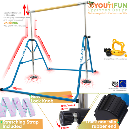 Fiberglass Gymnastics bar (Blue)